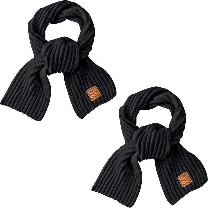 Hello Winter Kids Scarf Winter Neck Warmer Toddler Neck Scarf Girls Thick Scarves Boys Warm Neck Warp 2-12 Years - Image 1